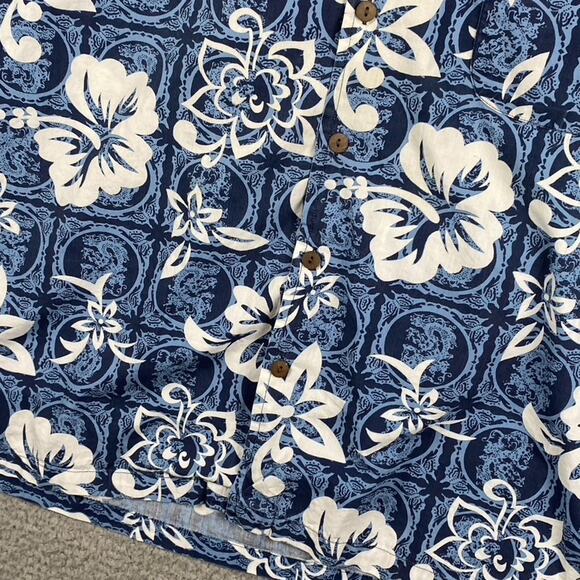 Point Zero Button Shirt Men's Large Y2K Hip Pop Causal Short Sleeve Summer - Picture 5 of 10